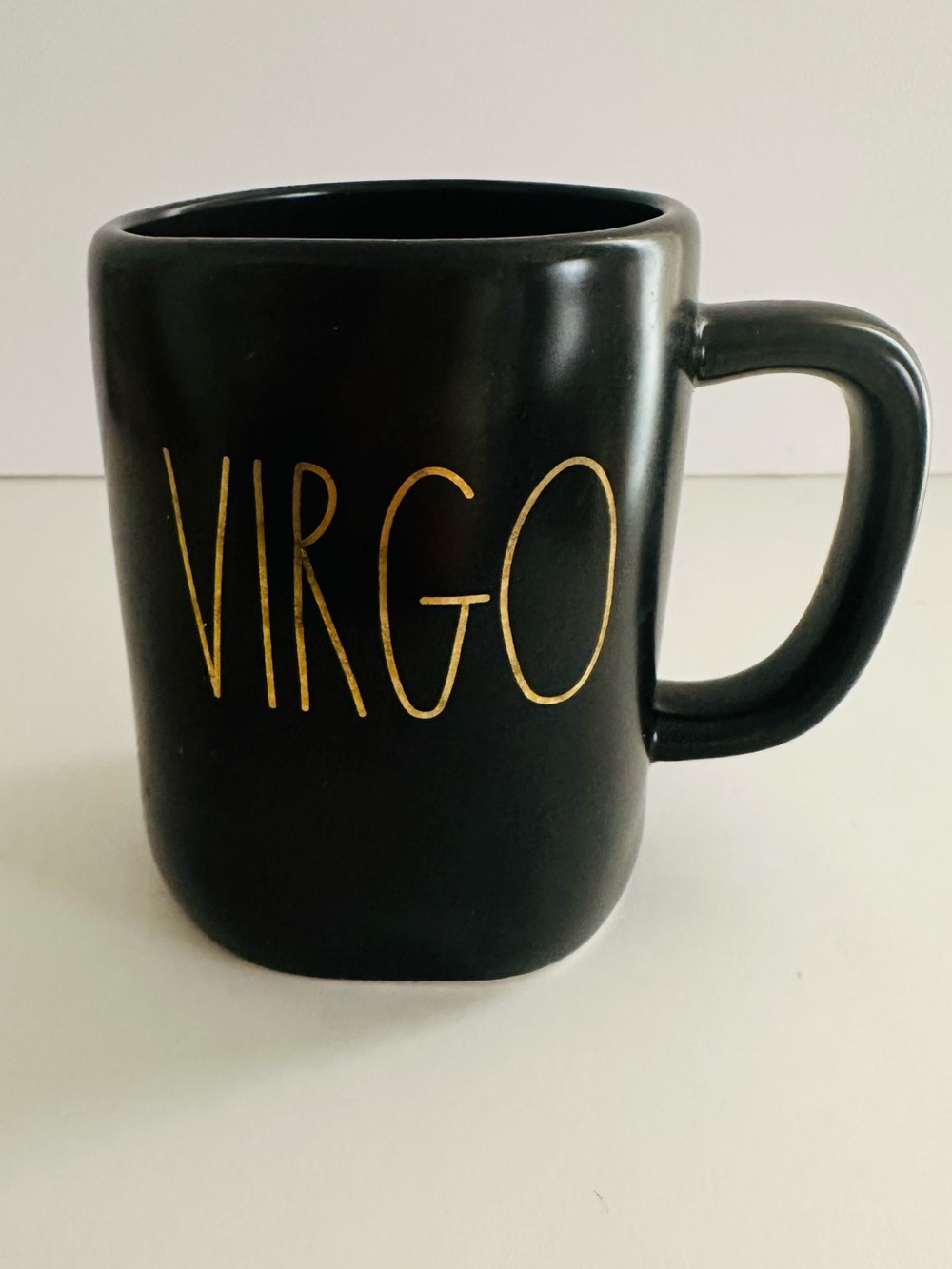 Rae Dunn Virgo Constellation Black Ceramic Mug